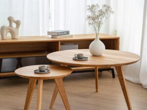 miniaturka Ława Dębowa Okrągła 50 cm Oakwood