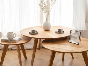 miniaturka Ława Dębowa Okrągła 50 cm Oakwood