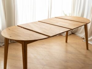 miniaturka Rozsuwany Stół Dębowy Okrągły 110 cm Oakwood