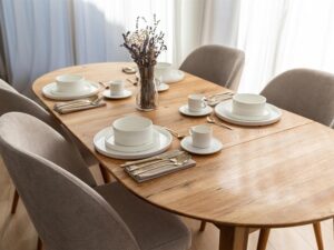 miniaturka Rozsuwany Stół Dębowy Okrągły 110 cm Oakwood