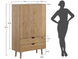 miniaturka Dębowa Bieliźniarka z Szufladami Selesta