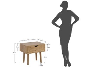 miniaturka Szafka Nocna Selesta w Stylu Skandynawskim