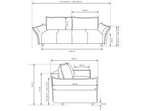 miniaturka Sofa w Stylu Włoskim Milano
