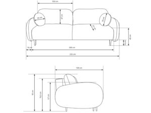 miniaturka Sofa Cloud miękka Sofa Elegancka
