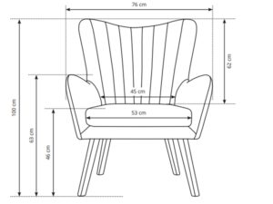 miniaturka Designerski Fotel Terra do Salonu