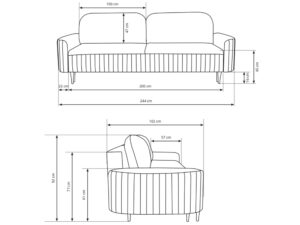 miniaturka Sofa Roma Elegancja i Nowoczesność