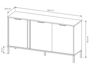miniaturka Nowoczesna Komoda Zoltran