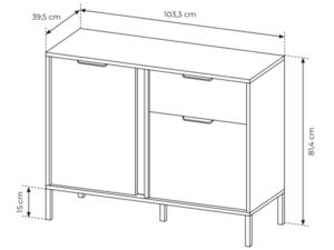 miniaturka Designerska Komoda Zoltran