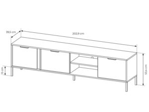 miniaturka Przestronna Szafka RTV Zoltran