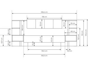 miniaturka Nowoczesne Łóżko ze Stolikami Nocnymi Solezza