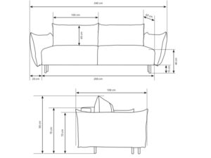 miniaturka Wygodna Sofa do Salonu Deluxe