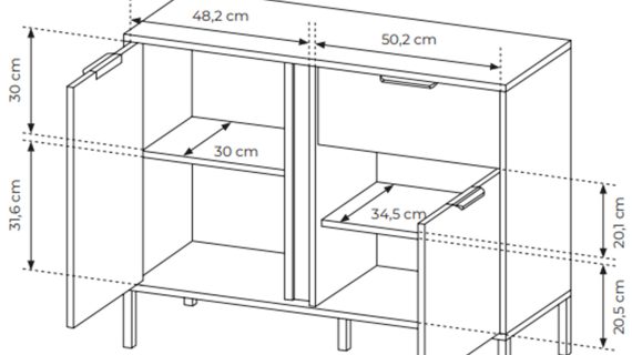 miniaturka Designerska Komoda Zoltran