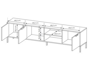 miniaturka Przestronna Szafka RTV Zoltran