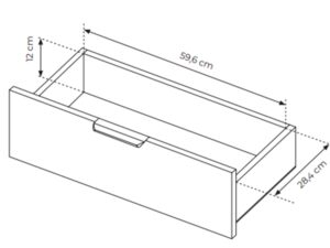 miniaturka Komoda do Sypialni Castano w Stylu Industrialnym