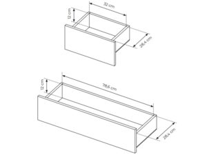 miniaturka Beżowa Komoda Solezza z Szufladami