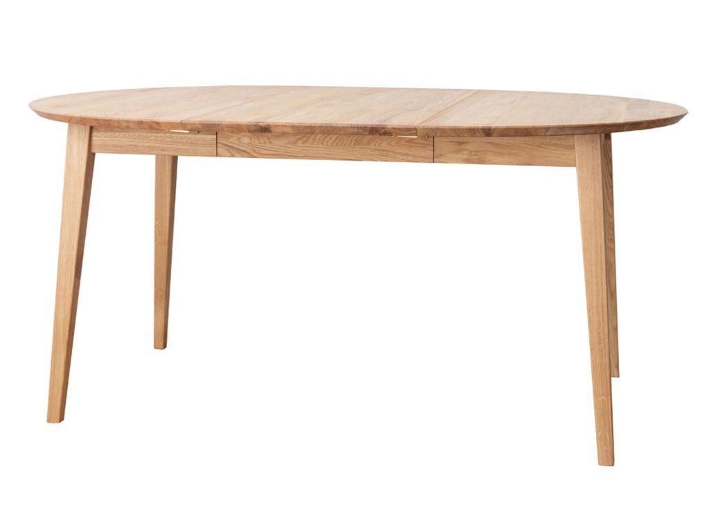 Rozsuwany Stół Dębowy Okrągły 110 cm Oakwood