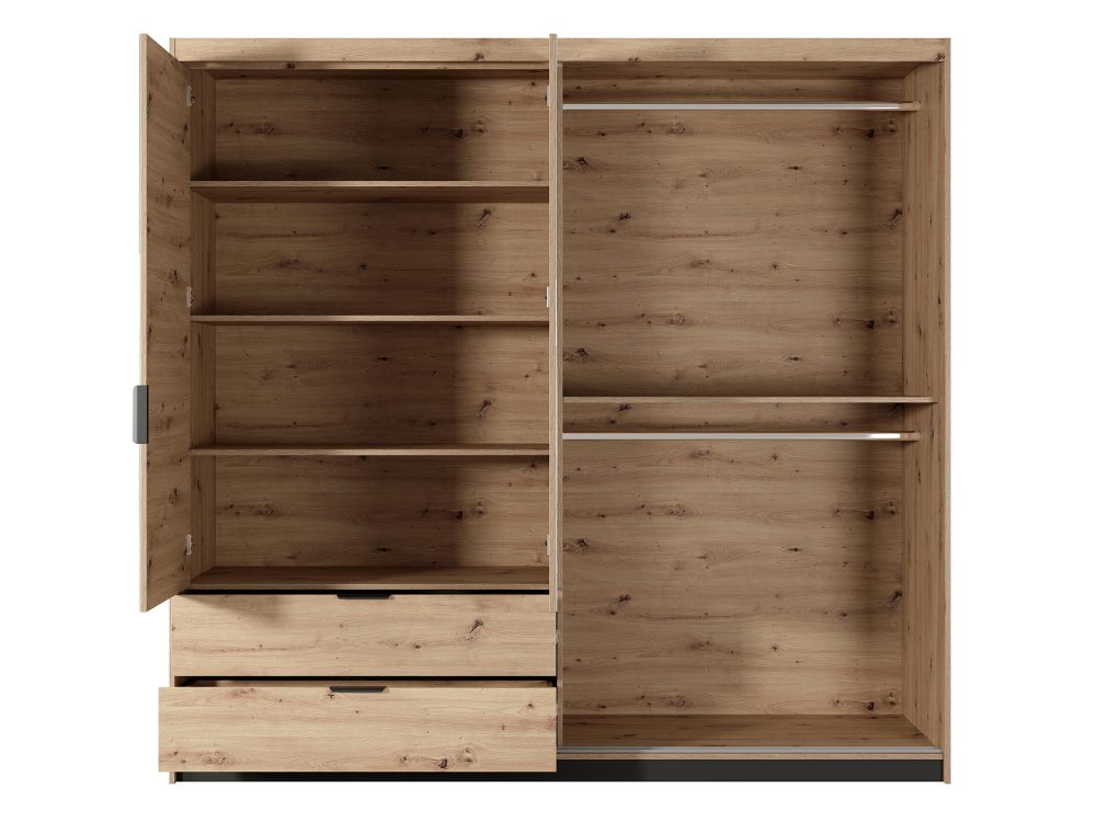 Szafa z Lustrem Rustico 220 - obrazek 3