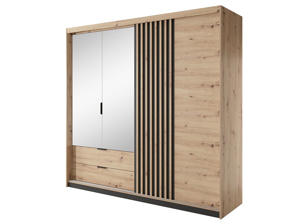 Szafa z Lustrem Rustico 220 - obrazek 4