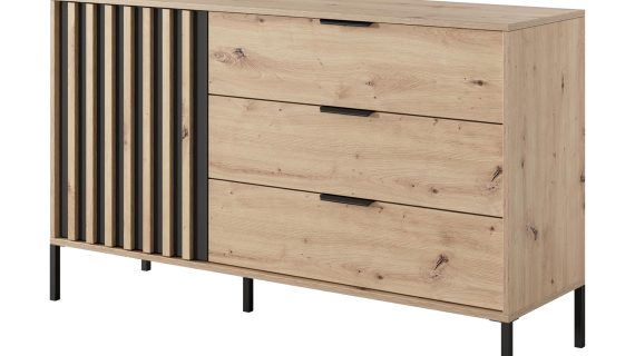 miniaturka Przestronna Komoda z Lamelami Rustico