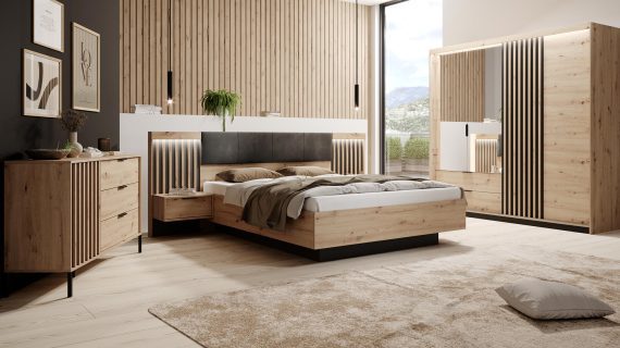 miniaturka Przestronna Komoda z Lamelami Rustico