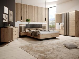 miniaturka Łóżko do Sypialni Rustico Dąb Artisan