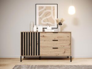 miniaturka Przestronna Komoda z Lamelami Rustico