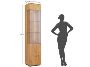 miniaturka Wąska Witryna Dębowa Zenovia