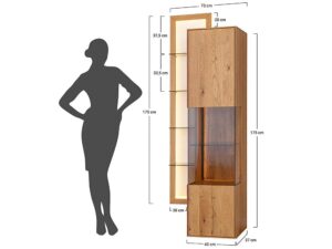 miniaturka Nowoczesna Witryna z Regałem Zenovia