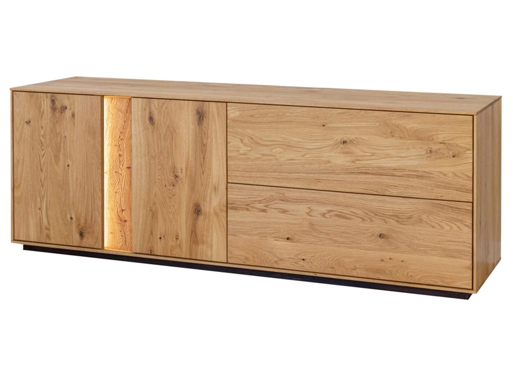 Dębowa Szafka RTV Olejowana Zenovia