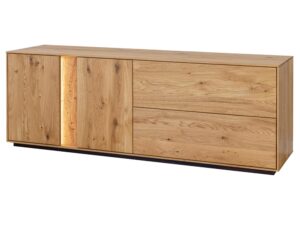 Dębowa Szafka RTV Olejowana Zenovia