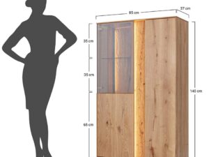 miniaturka Olejowana Dębowa Witryna Zenovia