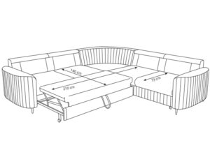 miniaturka Narożnik do spania codziennego Bliss