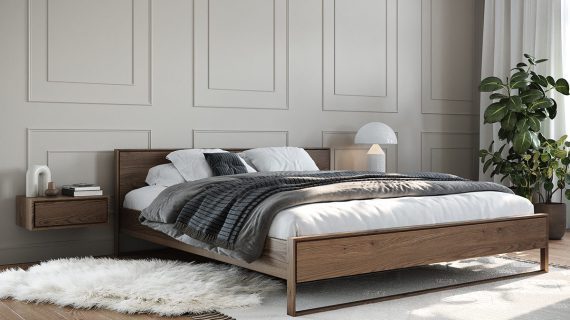 miniaturka Szafka nocna dębowa wisząca dąb dymiony Blitz