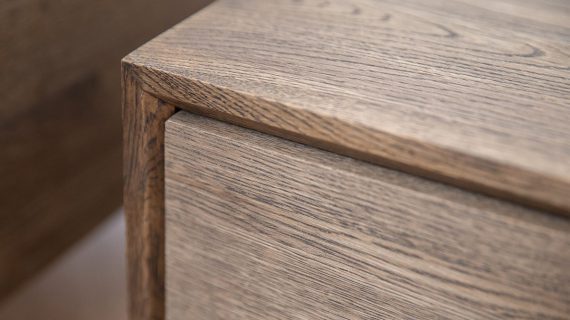 miniaturka Szafka nocna dębowa wisząca dąb dymiony Blitz