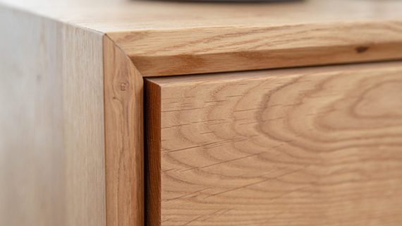 miniaturka Szafka nocna dębowa wisząca dąb dymiony Blitz