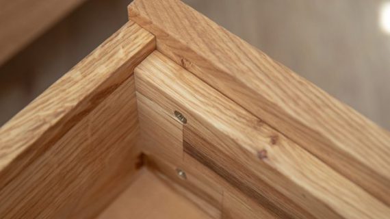 miniaturka Szafka nocna dębowa wisząca dąb dymiony Blitz