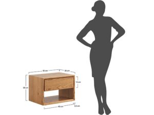 miniaturka Szafka nocna dębowa dąb olejowany Blitz