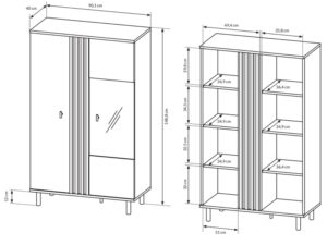 miniaturka Subtelna Niska Witryna Antriso