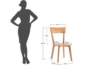 miniaturka Krzesło drewniane Maxino