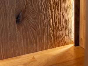 miniaturka Niska Witryna Szklana Dębowa Zenovia