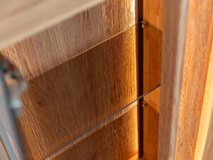 miniaturka Niska Witryna Szklana Dębowa Zenovia