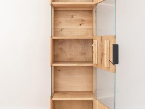 miniaturka Witryna Dębowa Wisząca z Plastrem Drewna Valora