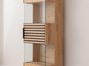 miniaturka Dębowa Witryna z Lamelami Valora