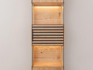 miniaturka Dębowa Witryna z Lamelami Valora