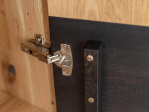 miniaturka Industrialna Witryna Wisząca Dębowa Czarne Szkło Valora