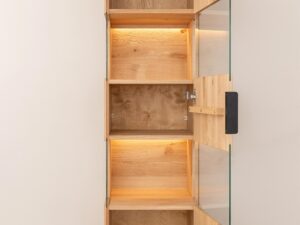 miniaturka Dębowa Witryna Stojąca Valora