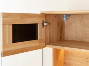 miniaturka Stojąca Witryna Nowoczesna Valora Czarne Szkło