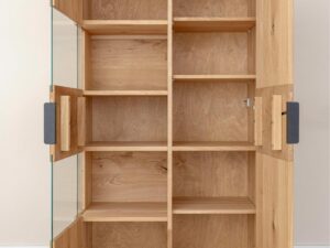 miniaturka Dębowa Witryna Plaster Drewna Valora Stojąca