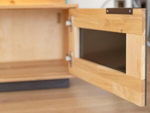 miniaturka Nowoczesna Dębowa Szafka RTV Wisząca Valora