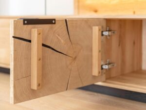 miniaturka Nowoczesna Dębowa Szafka RTV Wisząca Valora